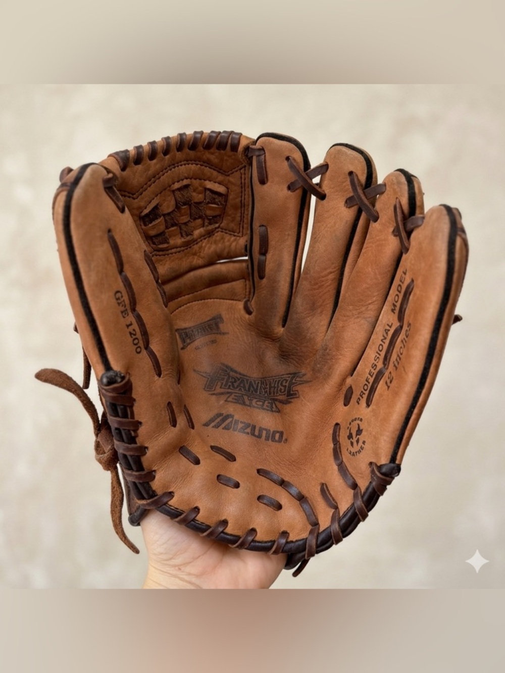 Mizuno GFE 1200 Franchise Excel Baseball Glove 12 in Pocket 2 Professional Model